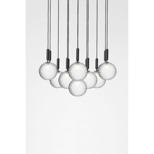 Miira 13 large, rock grey / optic clear Pendel Pendel
