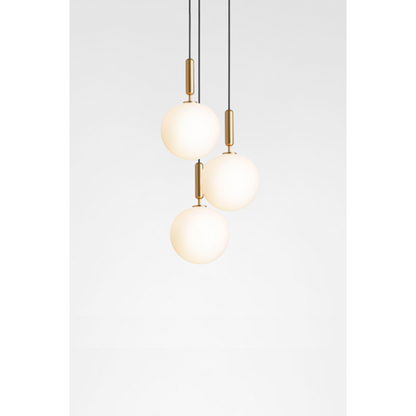 Miira 3 large, brass / opal Pendel Pendel