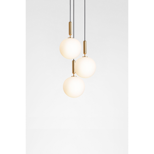 Miira 3 large, brass / opal Pendel Pendel