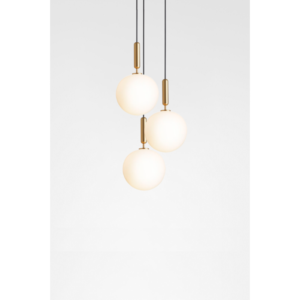 Miira 3 large, brass / opal Pendel