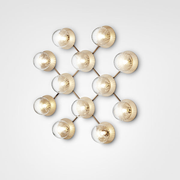 Liila 12, nordic gold / optic clear Væglampe Væglampe