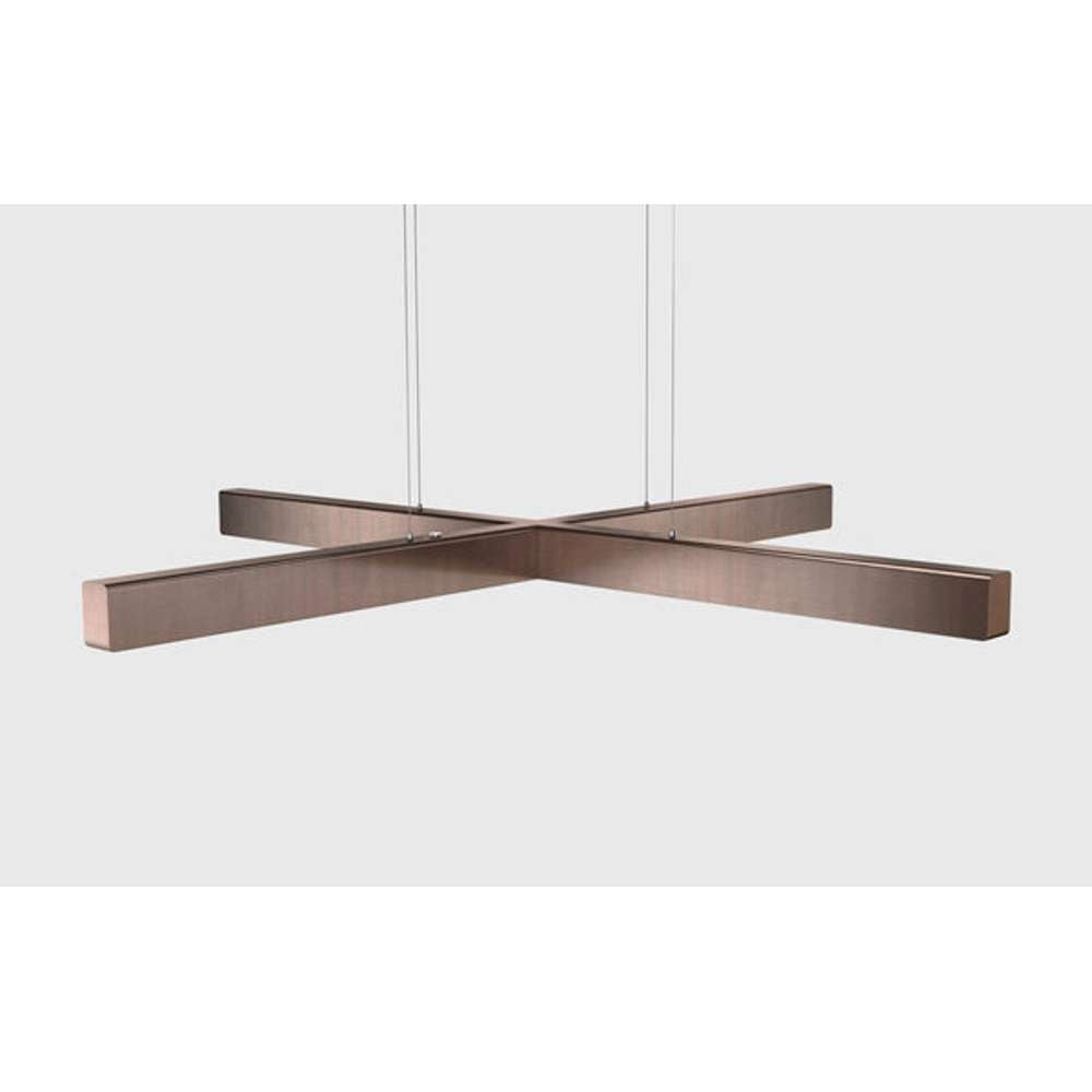 X model cordless ø 100cm Pendel Bruneret kobber