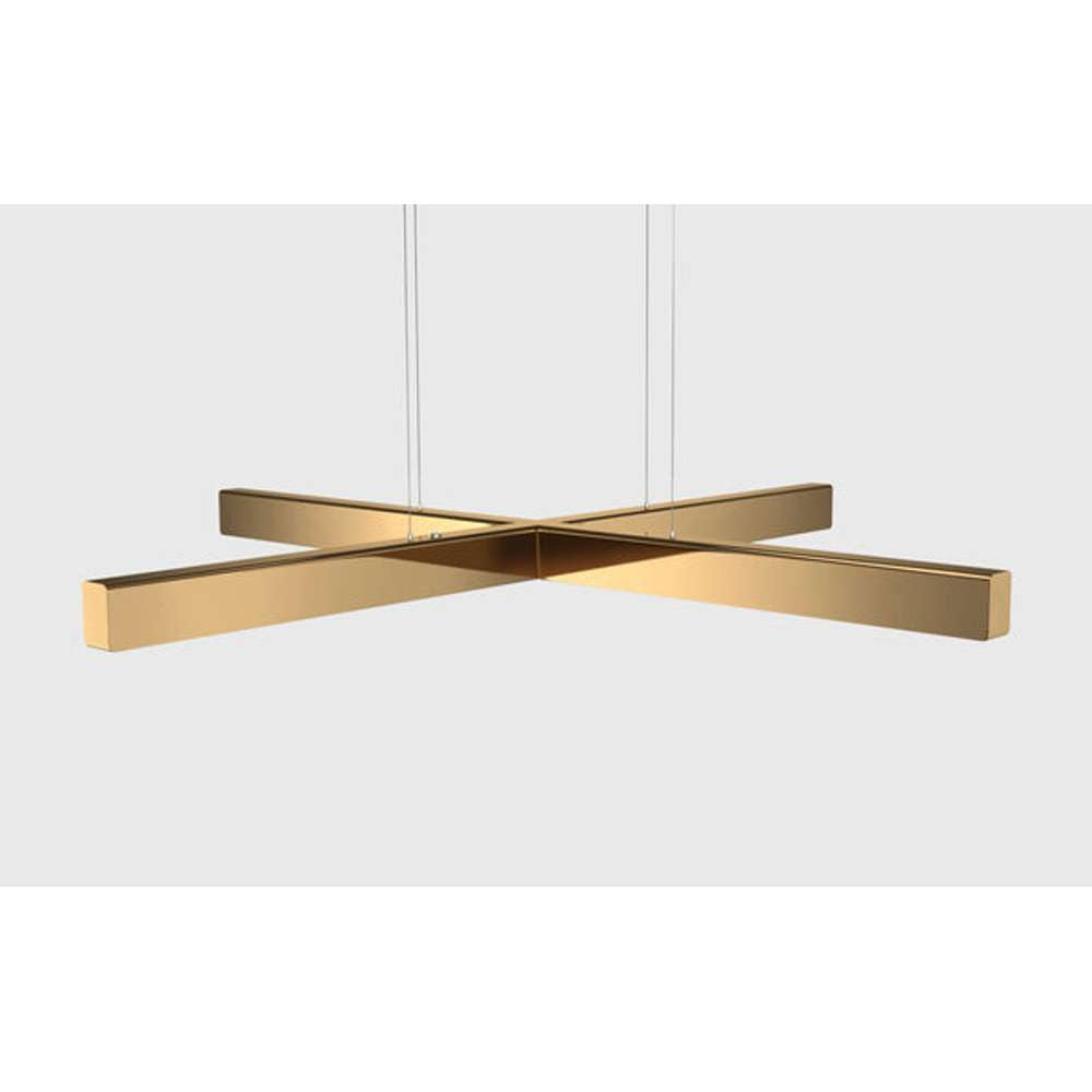 X model cordless ø 100cm Pendel Poleret messing