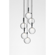 Miira 6 large, rock grey / optic clear Pendel