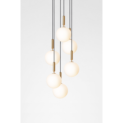 Miira 6 large, brass / opal Pendel Pendel
