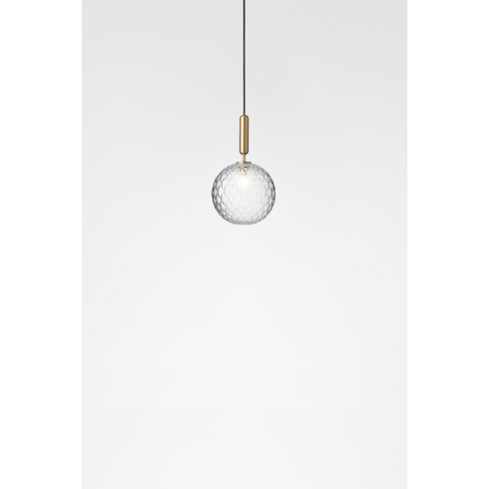 Miira 1 large, brass / optic clear Pendel