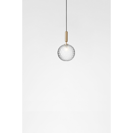 Miira 1 large, brass / optic clear Pendel