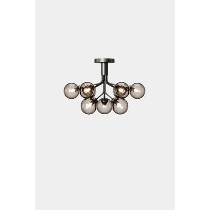 Apiales 9, satin black / smoked black Loftlampe