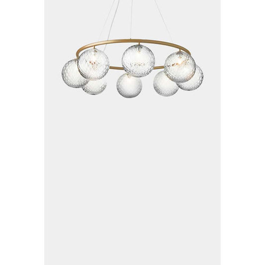 Miira 8 circular, brass / optic clear Loftlampe