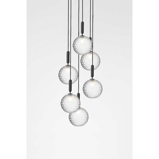 Miira 6 large, rock grey / optic clear Pendel Pendel