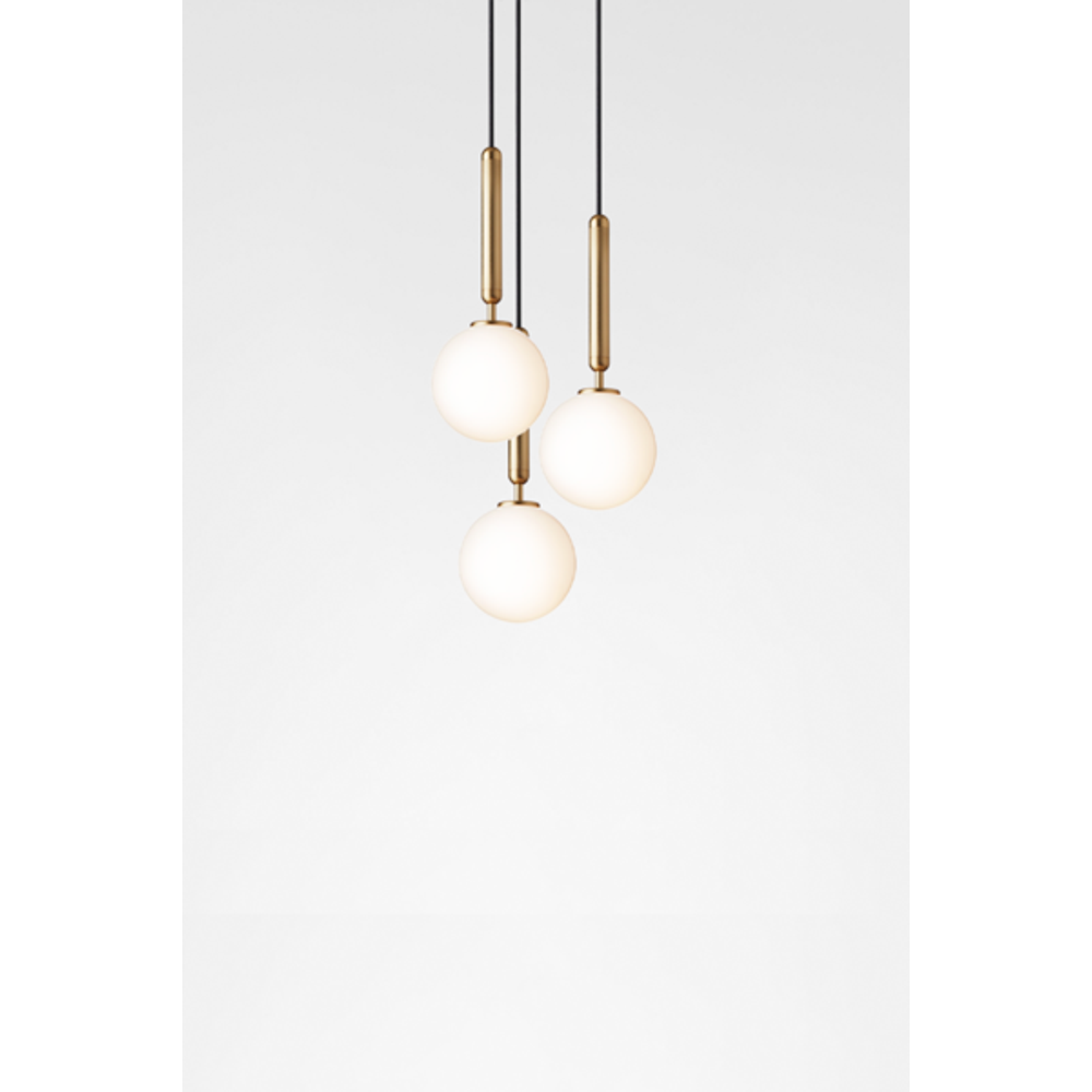 Miira 3 large, brass / opal Pendel