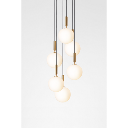 Miira 6 large, brass / opal Pendel Pendel