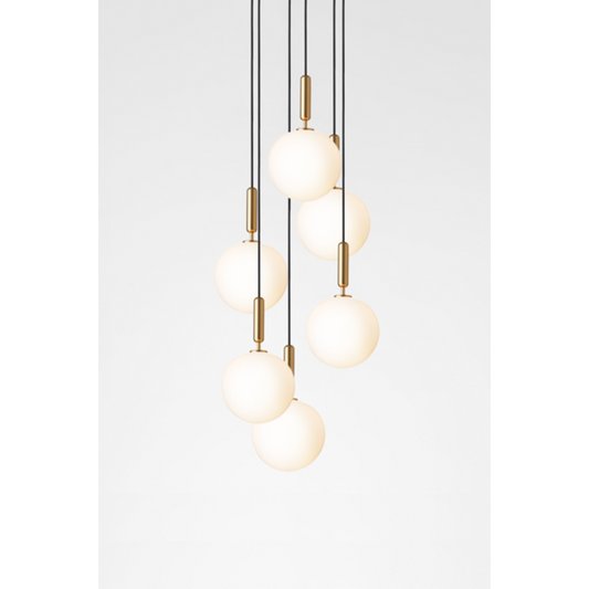 Miira 6 large, brass / opal Pendel Pendel