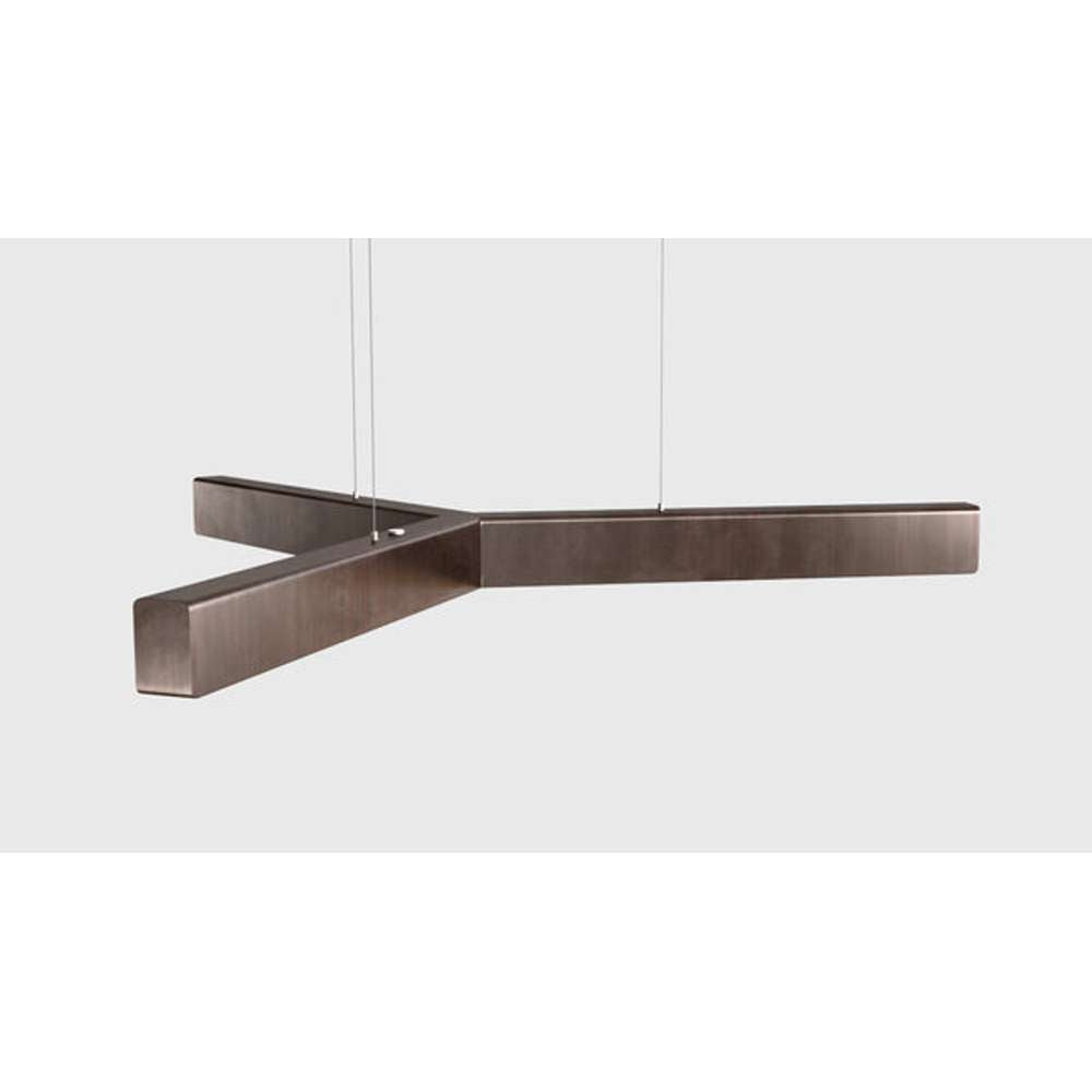 Y model cordless ø 80cm Pendel Bruneret kobber