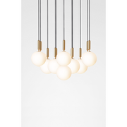 Miira 13 large, brass / opal Pendel