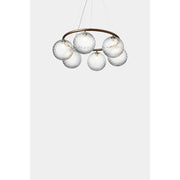 Miira 6 circular,  dark bronze / optic clear Loftlampe