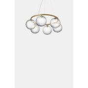 Miira 6 circular, brass / optic clear Loftlampe