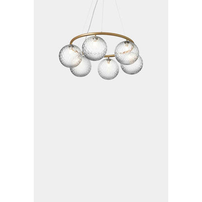 Miira 6 circular, brass / optic clear Loftlampe