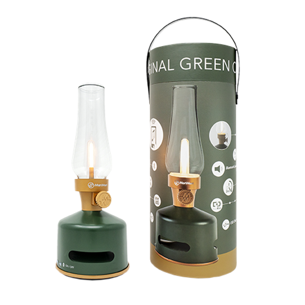 Led lantern speaker o. grøn/original green Portable