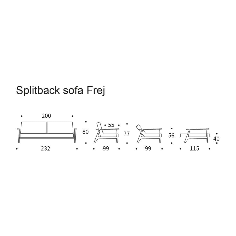 Innovation Living Splitback Frej sovesofa