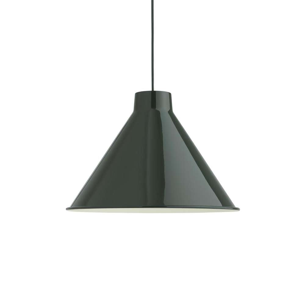 Top pendant lamp dark green ø 38 Pendel