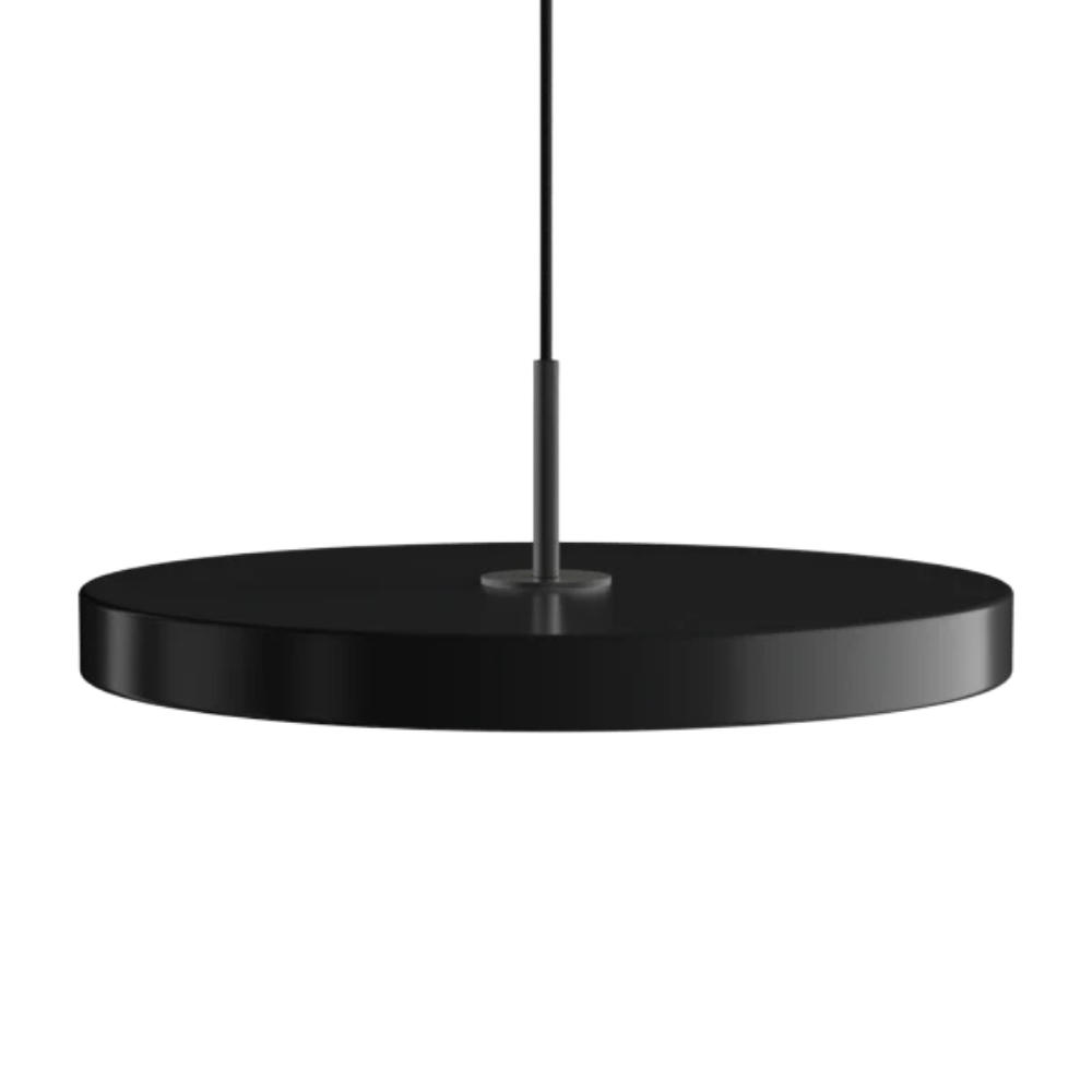 Asteria Medium Black - Black Top 43 x 14 cm, 2.7m cordset Pendel