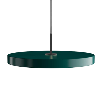 Asteria Medium Fores Green - Black Top 43 x 14 cm, 2.7m cordset Pendel