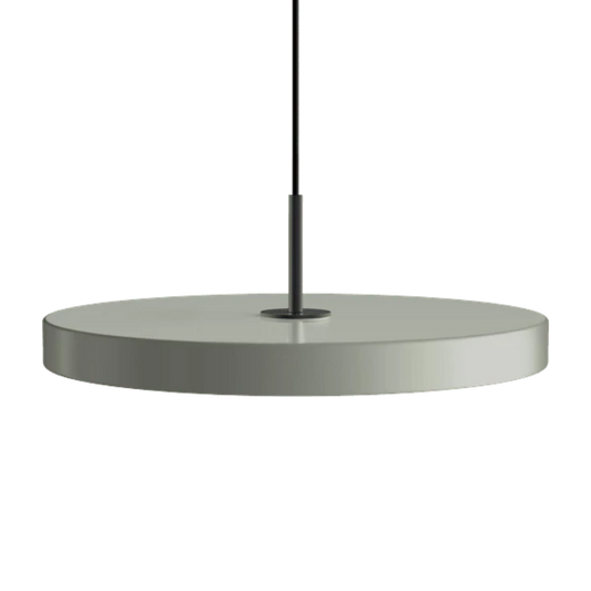 Asteria Medium Nuance Olive - Black Top 43 x 14 cm, 2.7m cordset Pendel