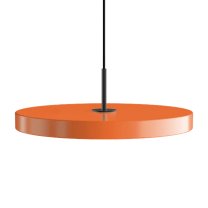 Asteria Medium Nuance Orange - Black Top 43 x 14 cm, 2.7m cordset Pendel