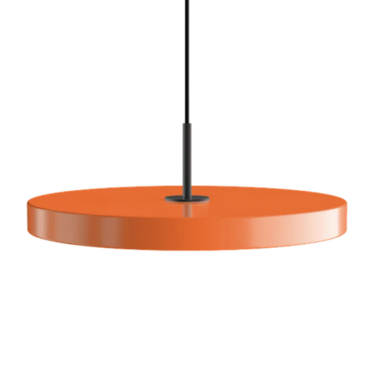 Asteria Medium Nuance Orange - Black Top 43 x 14 cm, 2.7m cordset Pendel