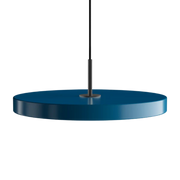 Asteria Medium Petrol Blue - Black Top 43 x 14 cm, 2.7m cordset Pendel