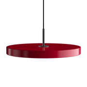 Asteria Medium Ruby Red - Black Top 43x 14 cm, 2.7m cordset Pendel