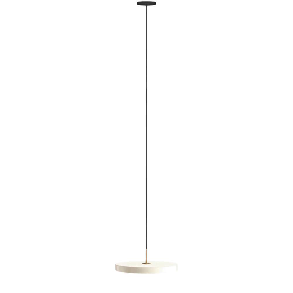 Asteria Medium - Pearl white 43 x 14 cm, 2.7m cordset Pendel