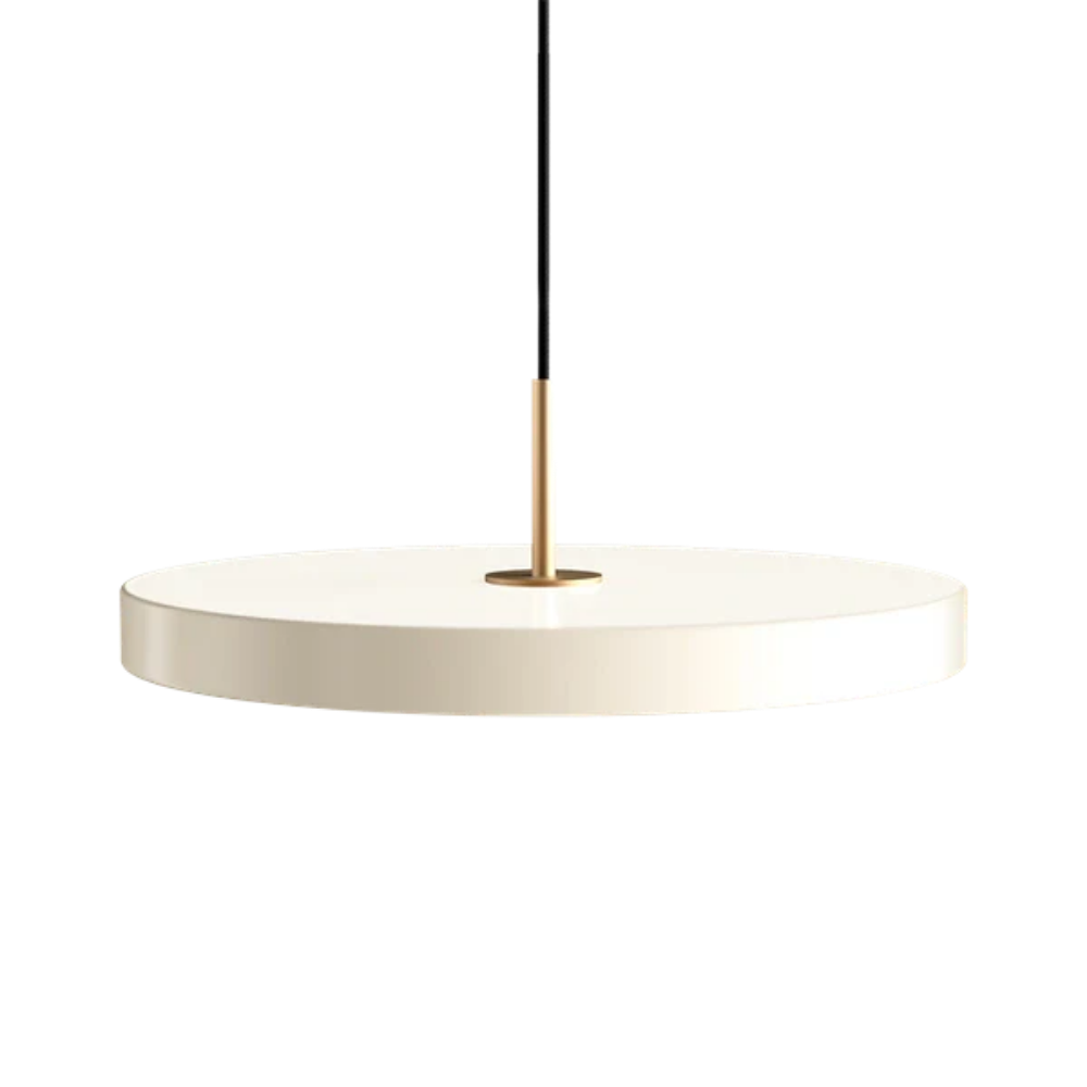 Asteria Medium - Pearl white 43 x 14 cm, 2.7m cordset Pendel