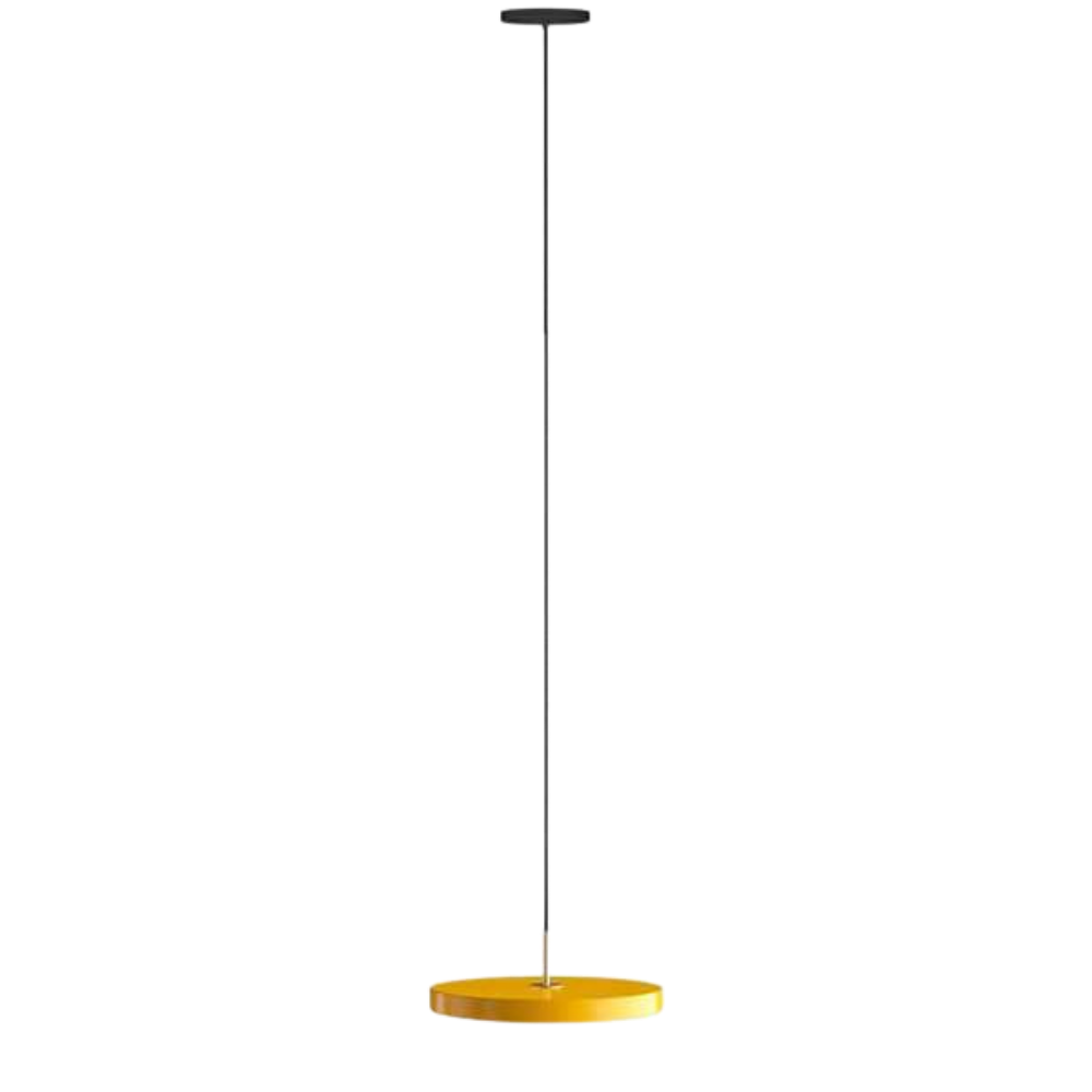 Asteria Medium - Saffron yellow  43 x 14 cm, 2.7m cordset Pendel