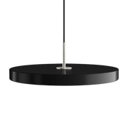 Asteria Medium Black - Steel Top 43 x 14 cm, 2.7m cordset