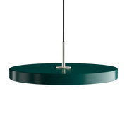 Asteria Medium Forest Green - Steel Top 43 x 14 cm, 2.7m cordset Pendel