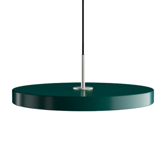 Asteria Medium Forest Green - Steel Top 43 x 14 cm, 2.7m cordset Pendel