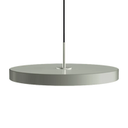 Asteria Medium Nuance Olive - Steel Top 43 x 14 cm, 2.7m cordset Pendel