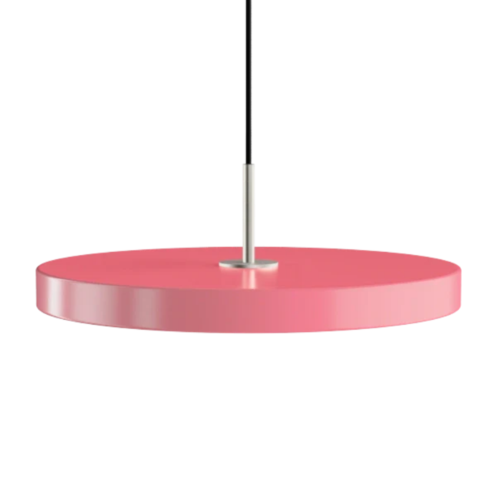 Asteria Medium Nuance Rose - Steel Top 43 x 14 cm, 2.7m cordset Pendel