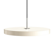 Asteria Medium Pearl White - Steel Top 43 x 14 cm, 2.7m cordset Pendel