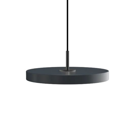 Asteria Mini Anthracite - Black Top 31 x 10,5 cm, 2.7m cordset Pendel
