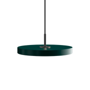 Asteria Mini Forest Green - Black Top 31 x 10,5 cm, 2.7m cordset Pendel
