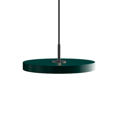 Asteria Mini Forest Green - Black Top 31 x 10,5 cm, 2.7m cordset Pendel