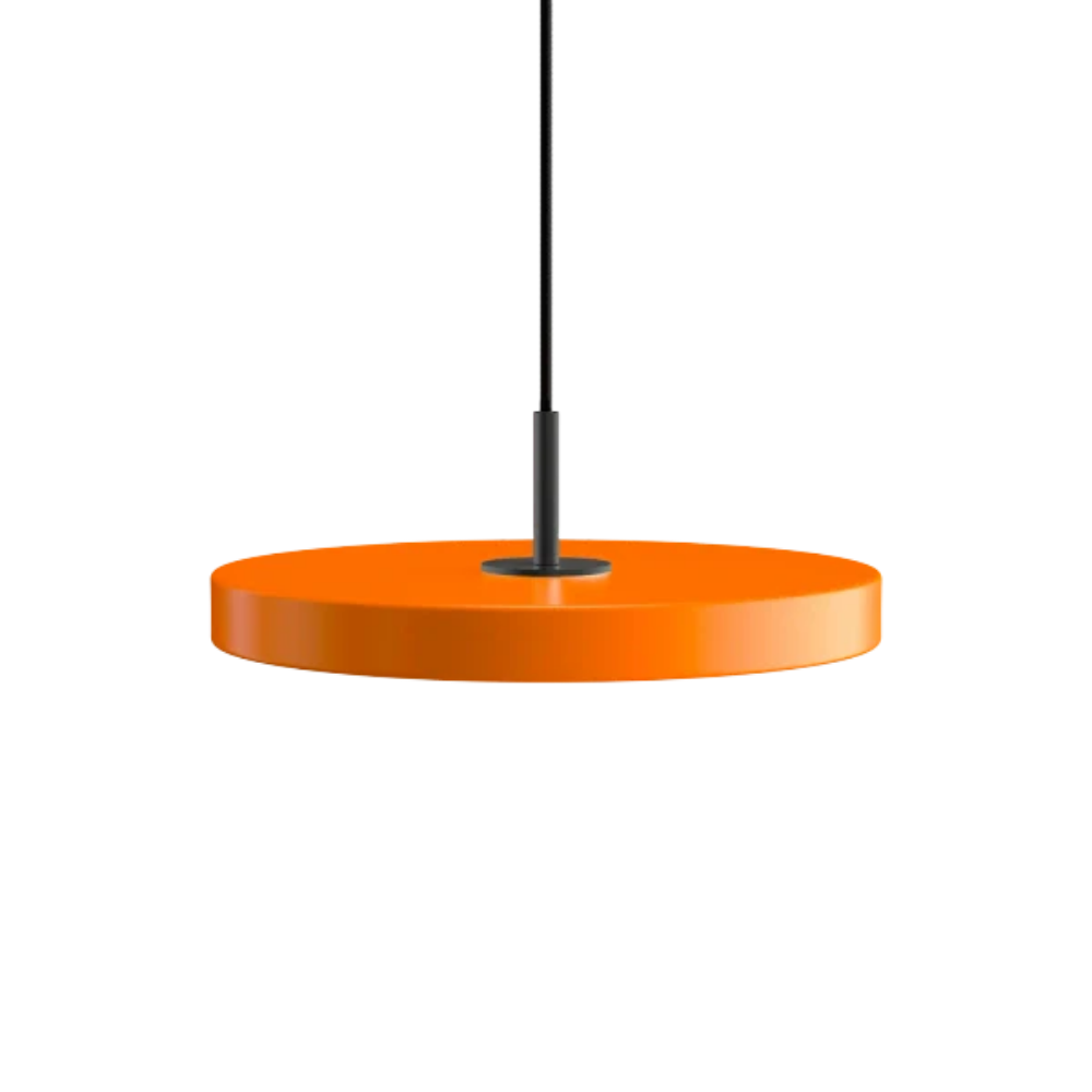 Asteria Mini Nuance Orange - Black Top 31 x 10,5 cm, 2.7m cordset Pendel