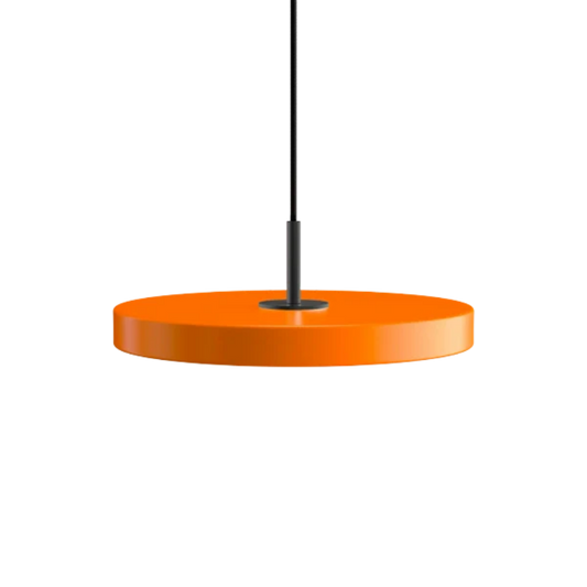 Asteria Mini Nuance Orange - Black Top 31 x 10,5 cm, 2.7m cordset Pendel