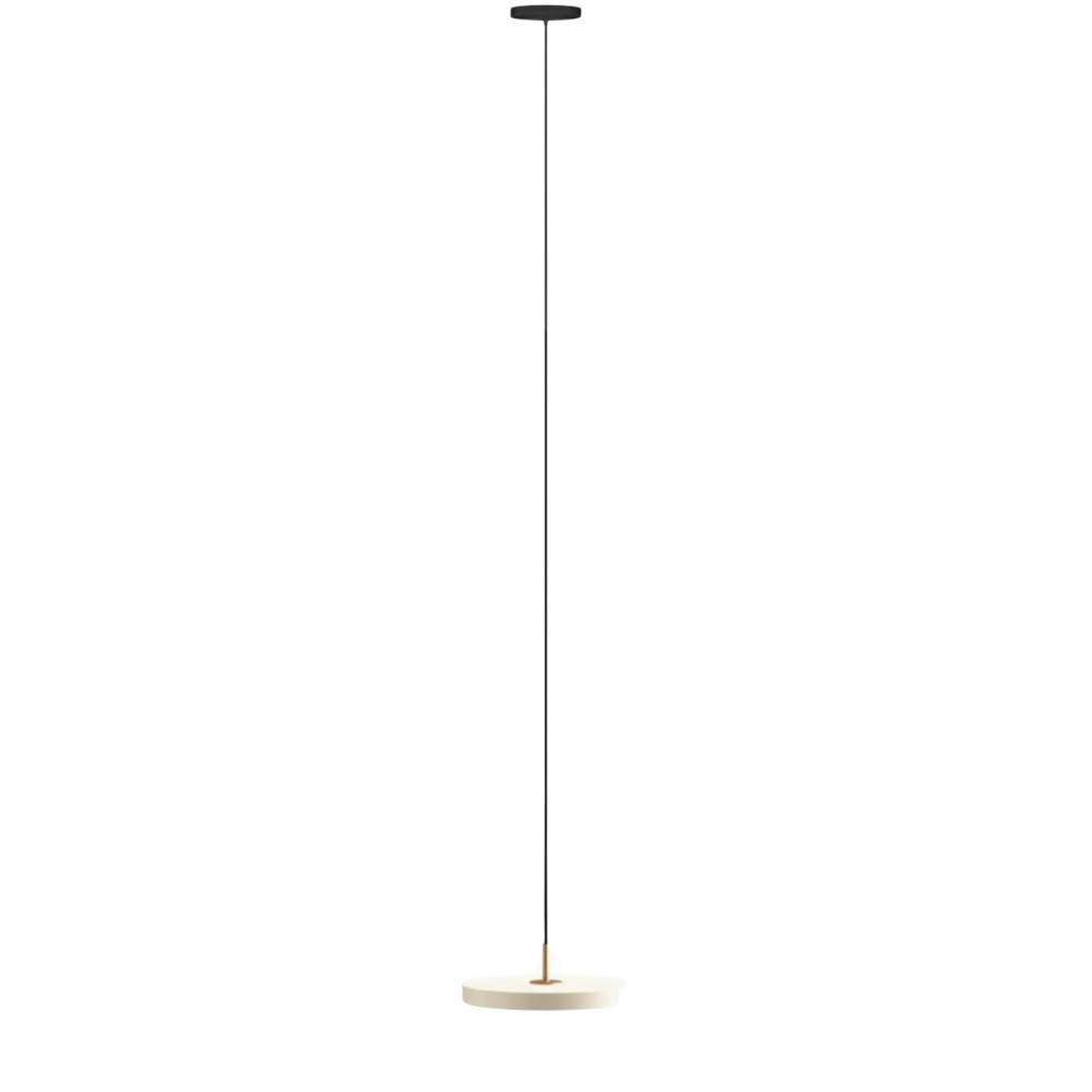 Asteria Mini - Pearl White 31 x 10,5 cm, 2.7m cordset Pendel