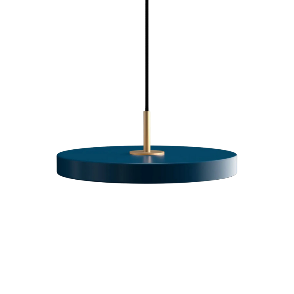 Asteria Mini - Petrol blue 31 x 10,5 cm, 2.7m cordset Pendel
