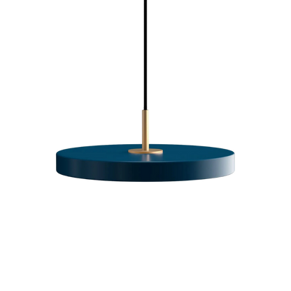 Asteria Mini - Petrol blue 31 x 10,5 cm, 2.7m cordset Pendel