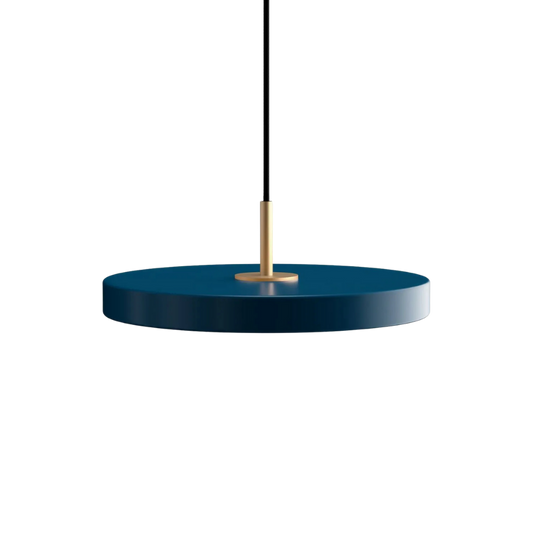 Asteria Mini - Petrol blue 31 x 10,5 cm, 2.7m cordset Pendel